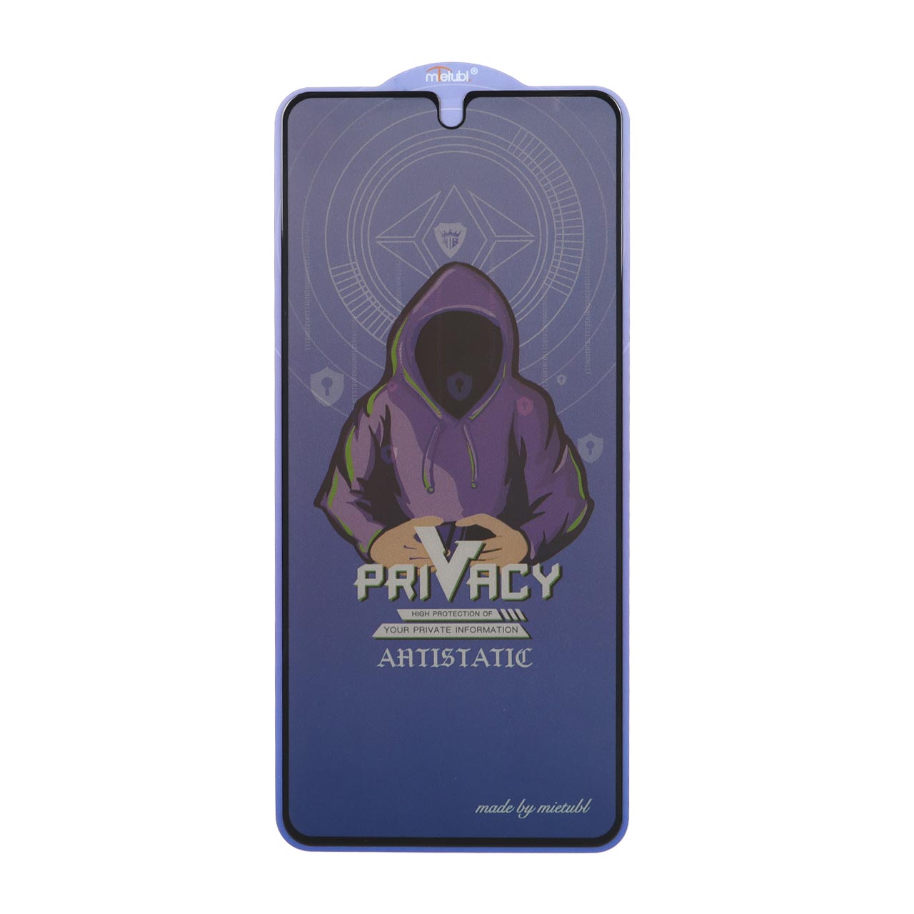 محافظ صفحه نمایش شیشه ای Full Cover Mietubl Anti Static Privacy مدل NTC - Samsung Galaxy A51 / A52 / A52S / A53 / M31s / S20 fe